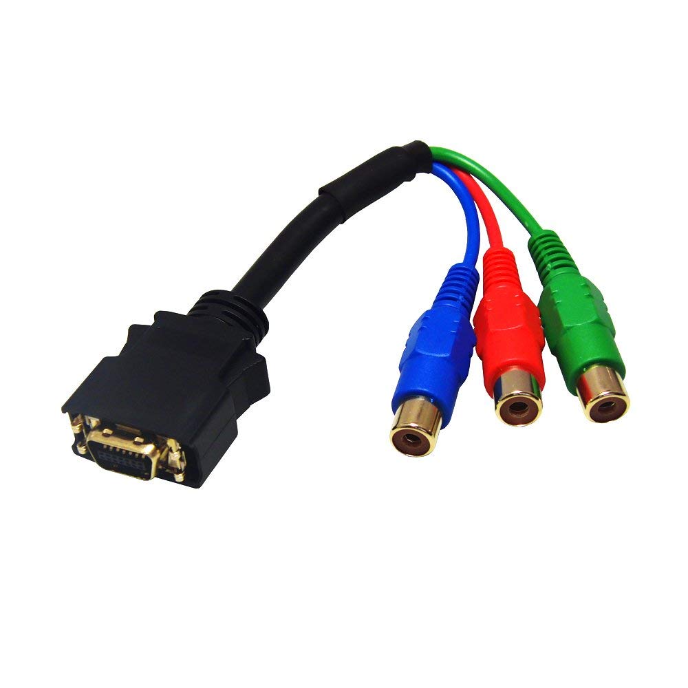・D端子とコンポーネントケーブルを接続できます ・D端子付きのテレビブルーレイ・DVD・レコーダー等とRGB（赤・青・緑）コンポーネントケーブルを接続する端子形状変換ケーブルです ・RoHS指令対応 ・D1〜D5端子対応 ・D端子（オス）-コンポーネントビデオ端子（RCAメス）×3 ・ケーブル長：0.1m ※D端子、コンポーネントビデオ端子は映像信号のみです（音声信号はありません） ※こちらの商品はパッケージはありません。 ※簡易包装（PP袋入り）、取扱説明書は付属していません。 ※製品保証はありません。（初期不良品のみ交換対応） ※送料無料商品のお客様都合によるご返品について こちらの商品は送料無料としておりますが、お客様都合によるご返品の場合は、ご注文商品発送の際に弊社が負担した送料（梱包・事務手数料含め）は差し引いてのご返金となります。予めご了承の上ご検討お願いします。※D端子、コンポーネントビデオ端子は映像信号のみです（音声信号はありません） ■万一、お届けした商品に不具合があった場合は 商品到着後1週間以内にご連絡下さい。 迅速に検査済みの商品を発送させていただきます。 ※商品の初期不良による返品及びご返金はお受けできません。 　予めご了承の上ご検討ください。