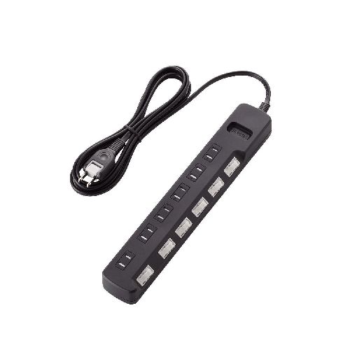 樂天商城 - [ELECOM(エレコム)] ほこり防止シャッター付　雷ガードタップ TK6A2625BK