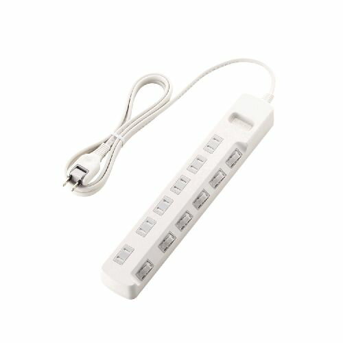 Rakuten - [ELECOM(エレコム)] ほこり防止シャッター付　省エネタップ T-E6A-2620WHTE6A2620WH