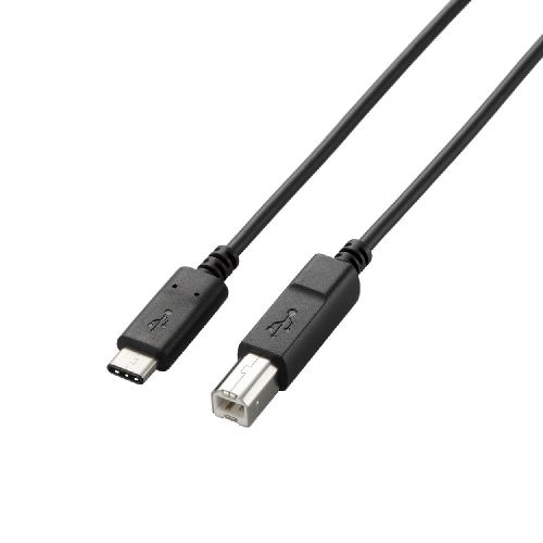 Rakuten - [W][ELECOM(エレコム)] USB2.0ケーブル（認証品、C-B） U2C-CB05NBK