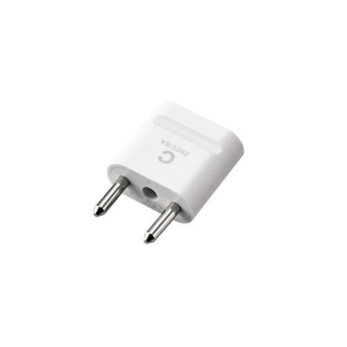 [ELECOM] 旅行者向け海外用変換プラグ(Cタイプ) T-HPACWH/THPACWH