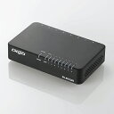エレコム Giga対応スイッチングHub/8ポート/プラスチック筐体/電源外付モデル/ブラック EHC-G08PA2-B