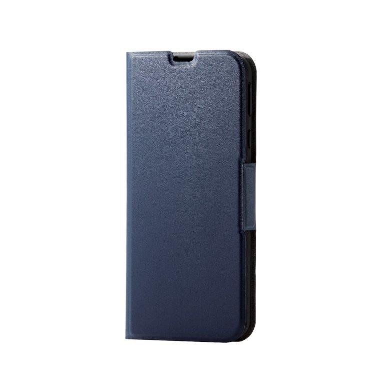 [ポイント10倍][ELECOM]AQUOS sense3/AQUOS sense3 lite/Android One S7/ソフトレザーケース/薄型/磁石付/ネイビー pm-aqs3plfunv/pmaqs3plfunv