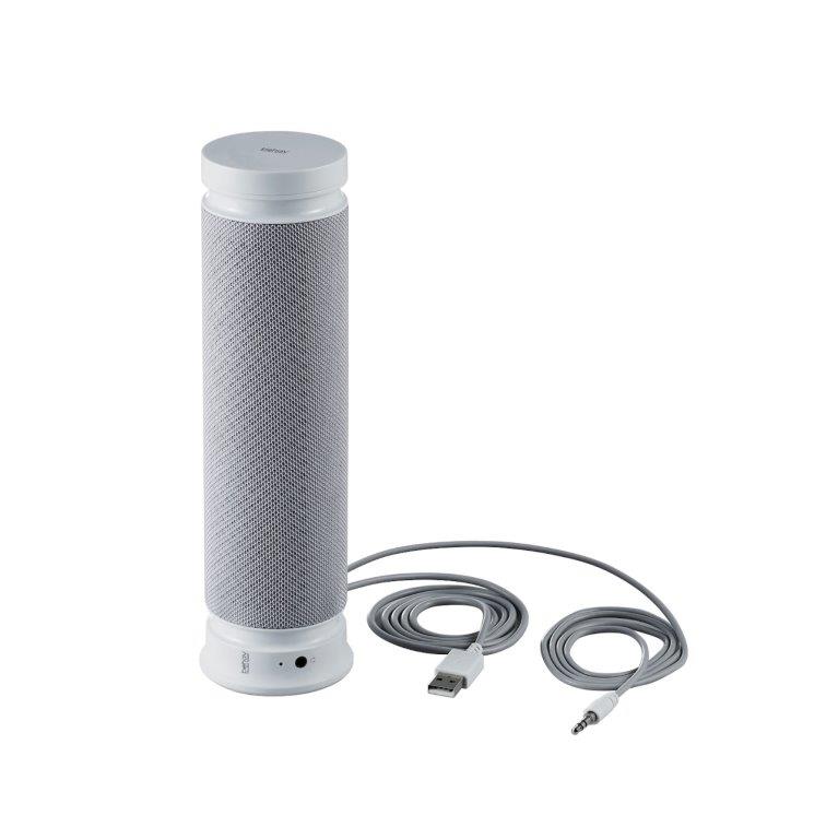 有線・Bluetooth(R)両対応で、縦横どちらでも置ける。 使用シーンや接続機器に問わず使用できるミニサウンドバースピーカー[behav(ビヘイブ)]。■パソコンやスマートフォン/タブレット、テレビなど接続機器を問わず、さまざまなシーン...