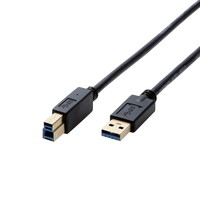 Rakuten - [ELECOM]USB3.0ケーブル/A-Bタイプ/AV売場用/0.5m/ブラック DH-AB3N05BK/DHAB3N05BK