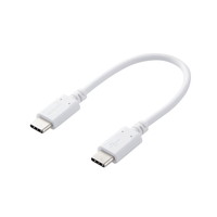 Rakuten - [ELECOM]スマホ・タブレット用USBケーブル/USB(C-C)/スタンダード/Power Delivery対応/認証品/0.1m/ホワイト MPA-CC01PNWH/MPACC01PNWH