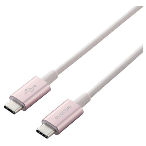 Rakuten - [ELECOM]スマホ・タブレット用USBケーブル/USB(C-C)/準高耐久/Power Delivery対応/認証品/1.0m/ピンク MPA-CCPS10PNPN/MPACCPS10PNPN