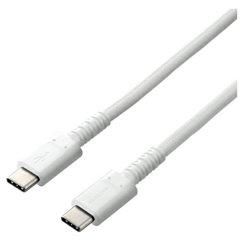 Rakuten - [ELECOM]スマホ・タブレット用USBケーブル/USB(C-C)/高耐久/Power Delivery対応/認証品/1.2m/ホワイト MPA-CCS12PNWH/MPACCS12PNWH