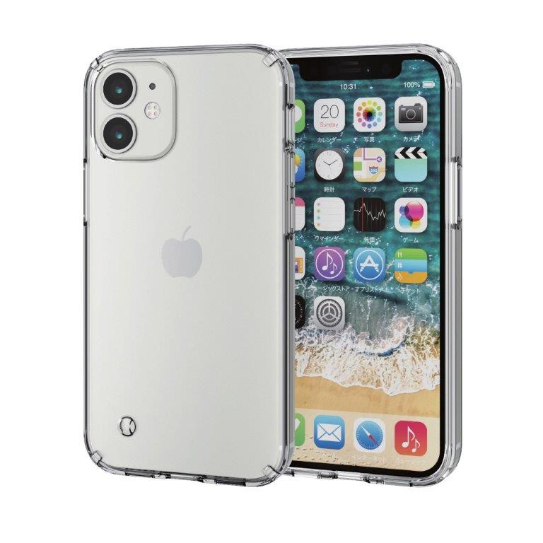 樂天商城 - [ELECOM]iPhone12 mini ケース カバー 耐衝撃 ポリカーボネート TPU クリア 透明 ストラップホール付き 新素材 TRANTECT シンプル クリア PM-A20AHVCCR/PMA20AHVCCR