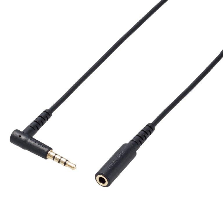 樂天商城 - [ELECOM]イヤホン ヘッドホン 延長コード マイク対応 3.5mmステレオミニプラグ 1m ブラック AV-354P10BK[999]/AV354P10BK