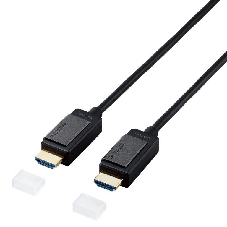 樂天商城 - [ELECOM]HDMIケーブル 15m 4K 60p 金メッキ 長尺 無給電タイプ ARC ブラック DH-HDLOA15BK[718]/DHHDLOA15BK