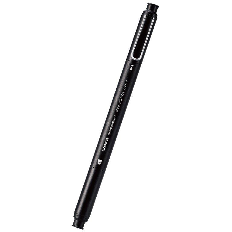 Rakuten - [ELECOM]タッチペン スタイラスペン 2WAY ( ディスク + 導電繊維 ) ペン先交換可 キャップ付 【iPad iPhone Android 各種 スマホ タブレット 他対応 】 ブラック P-TP2WY02SBK/PTP2WY02SBK