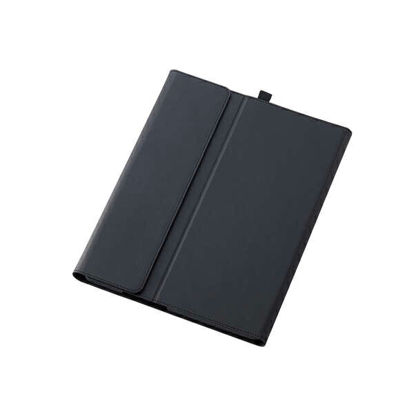 Rakuten - [ELECOM]Surface Pro 9 / Pro9 With 5G 用 ケース ソフトレザー カバー フラップ マグネット開閉 スタンド機能 フリーアングル 衝撃吸収 ペンホルダー付 ブラック TB-MSP9PLF2BK/TBMSP9PLF2BK