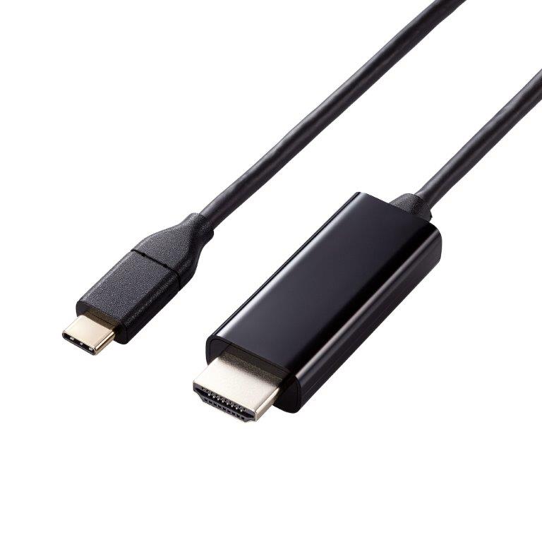 [ELECOM]USB Type-C to HDMI 変換 ケーブル 3m 4K 60Hz MacBook Pro / Air iPad Android スマホ タブレット USB-C デバイス各種対応 】 ブラック MPA-CHDMI30BK/MPACHDMI30BK