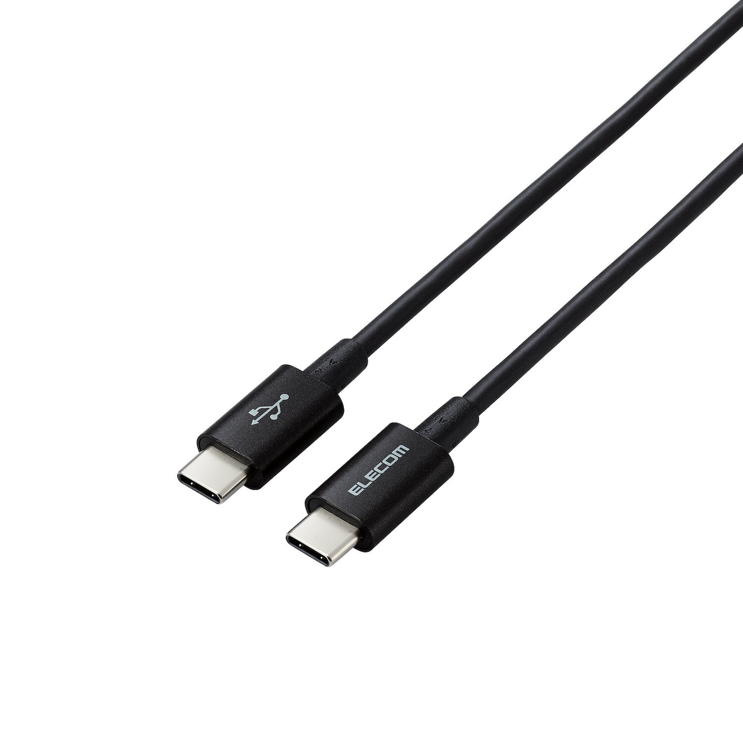 [ELECOM]タイプC ケーブル USB Type C to Type C 2m PD 60W対応 【 Chromebook Mac PC iPad Android Nintendo Switch 等 Type-C 機器対応 】 ブラック MPA-CCYS20NBK/MPACCYS20NBK