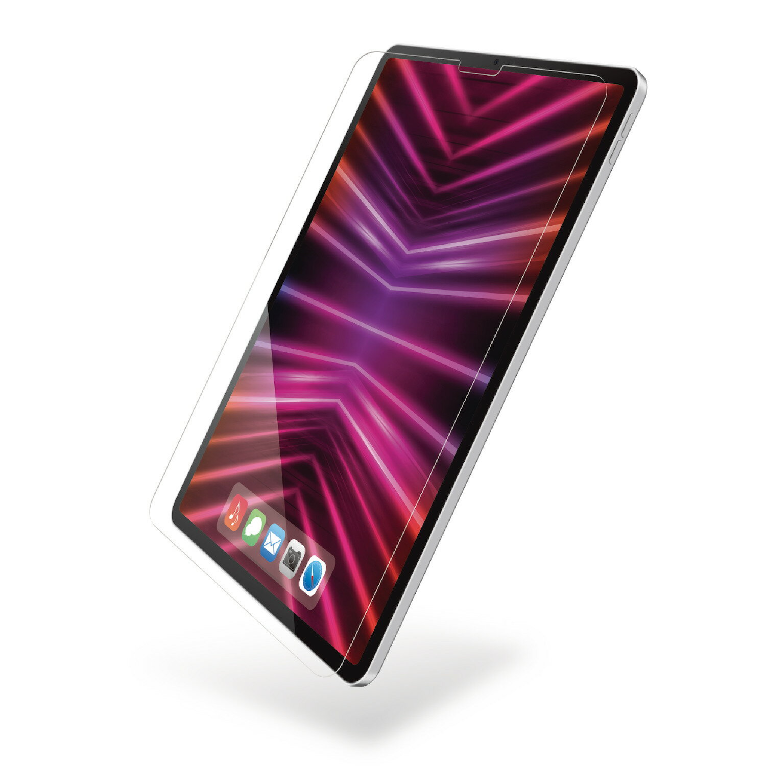 樂天商城 - [ELECOM]13インチ iPad Pro ( M4 ) 2024年 用 ガラスフィルム 超透明 ガイドフレーム付 表面硬度10H 指紋防止 飛散防止 気泡防止 TB-A24PLFLGG/TBA24PLFLGG