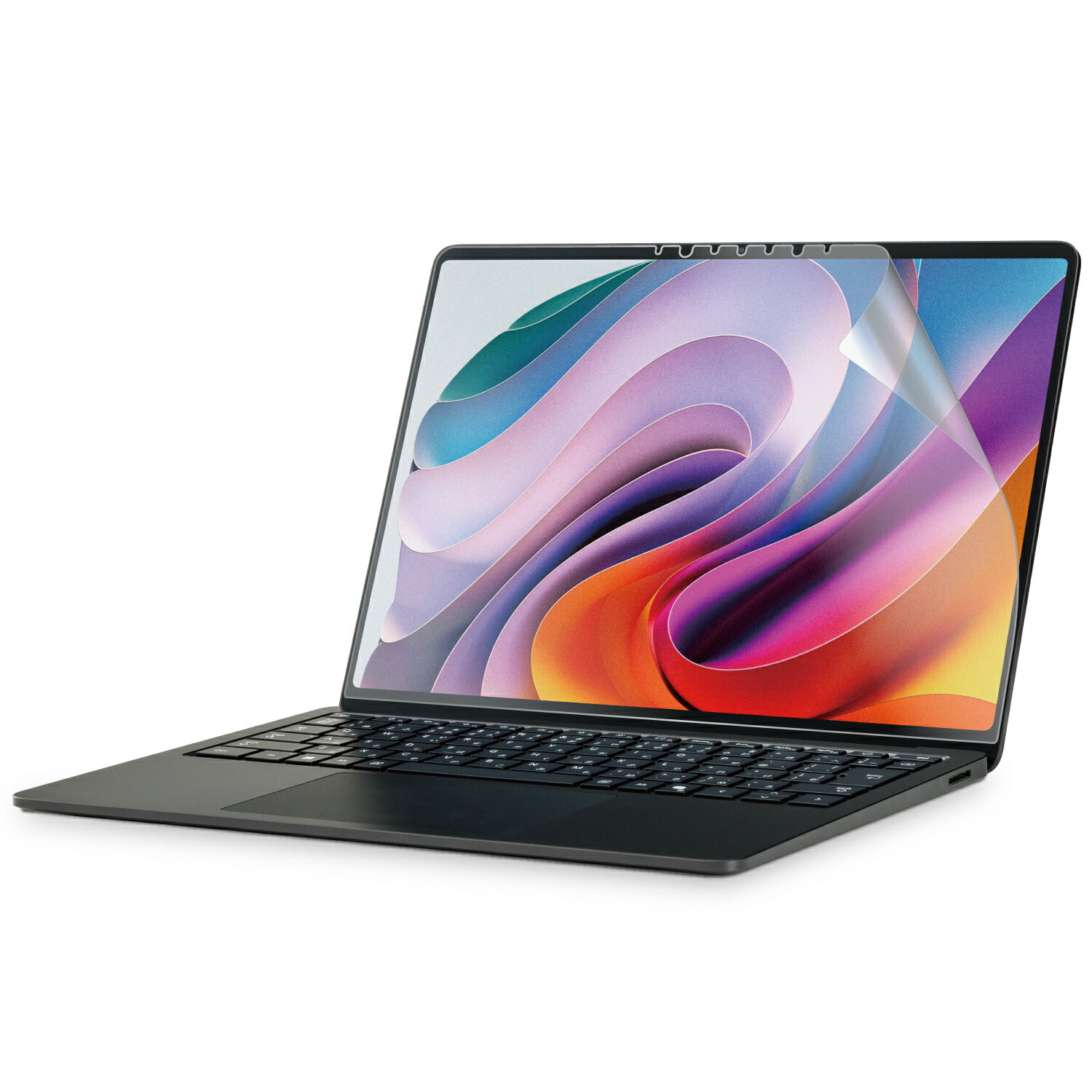 Rakuten - [ELECOM]Surface Laptop 7 13.8インチ 用 保護フィルム 衝撃吸収 高透明 抗菌 指紋防止 指すべりなめらか 表面硬度3H EF-MSL7SFLPG/EFMSL7SFLPG