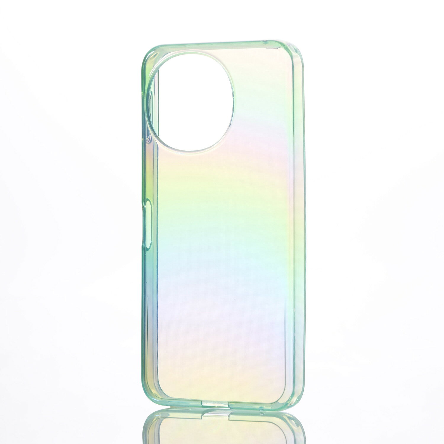 Rakuten - [ELECOM]AQUOS sense9 SH-53E ケース ソフト カメラレンズ保護設計 ストラップホールシート付 オーロラ meliano グリーン PM-S244UCAGN/PMS244UCAGN