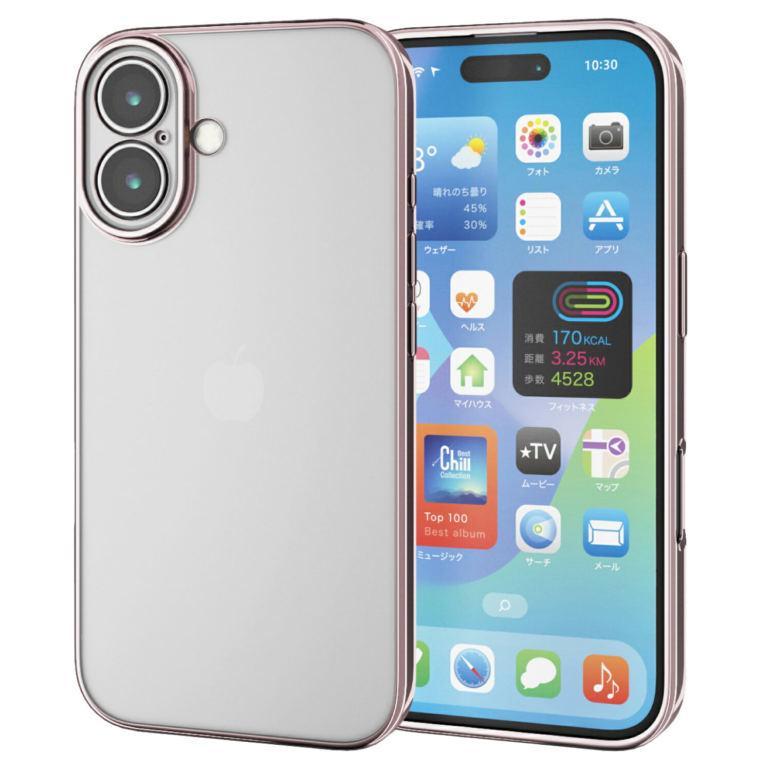 [ELECOM]iPhone 16  ե С ݸ߷ ˸ݸ ᥿åԥ PM-A24AUCTMKPN/...