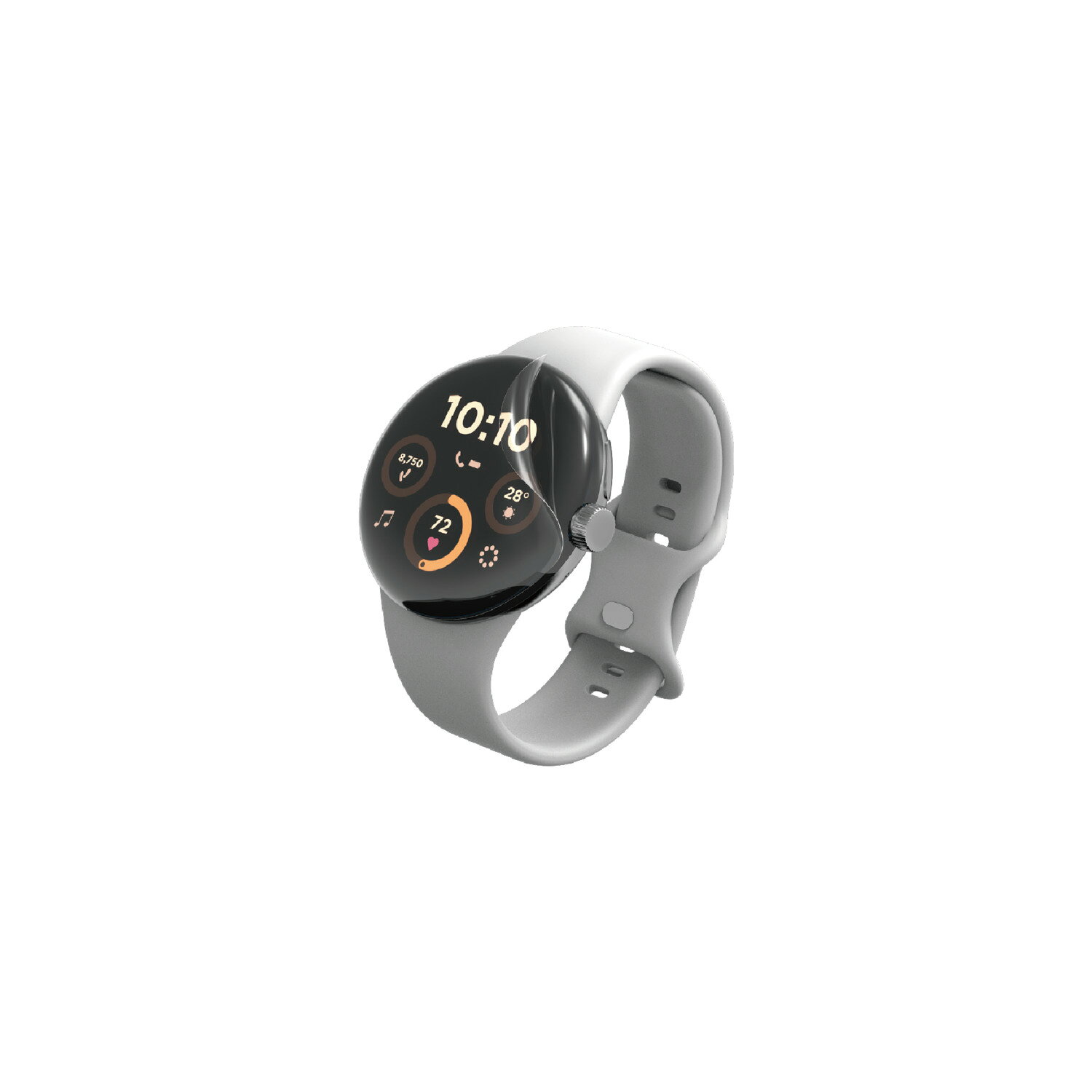 Rakuten - [ELECOM]Google Pixel Watch 3 45mm 保護 フィルム 2枚セット 衝撃吸収 高透明 指紋防止 気泡防止 ピクセルウォッチ3 SW-PI241FLAFPRG/SWPI241FLAFPRG