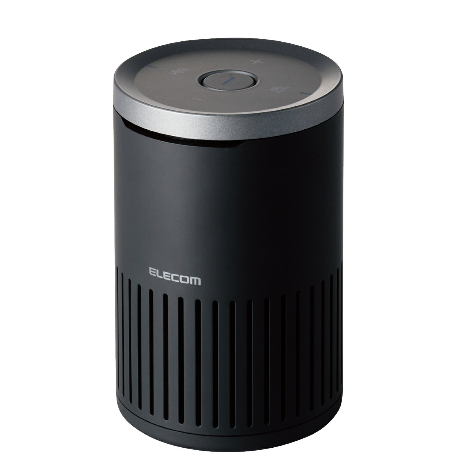 マラソン期間中ポイント10倍/[ELECOM]会議用 スピーカーフォン 有線 無線 USB-A Bluetooth Web会議用 4～6人 360度全方向集音 エコーキャンセラー ノイズリダクション オートゲイン 円筒形 ブラック LBT-SP02M2BK/LBTSP02M2BK