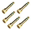 3.5mm ⇒ 6.3mm 変換アダプタ 3.5mm ステレオミニプラグ→6.3mm ステレオ標準プラグ変換プラグ 3.5mm(メス)⇔6.3mm(オス) PL...