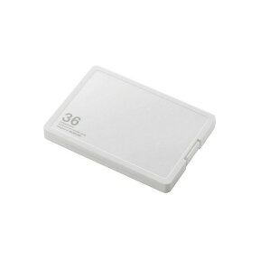 [ELECOM] SD/microSDカードケース（プラスチックタイプ） /CMC-SDCPP36WH/CMCSDCPP36WH