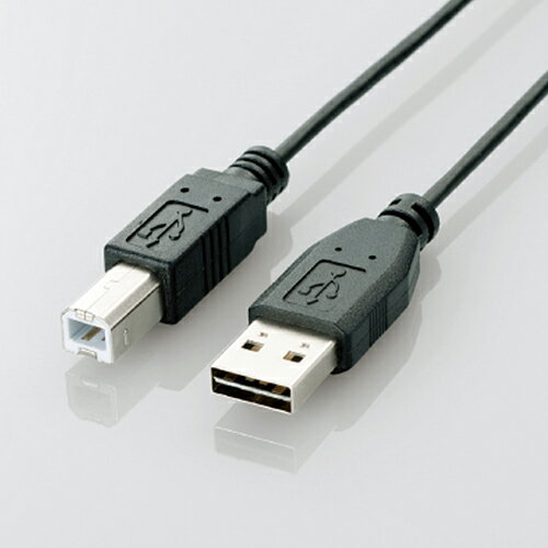 [ELECOM] 両面挿しUSBケーブル（A-B） U2C-DB15BKU2CDB15BK