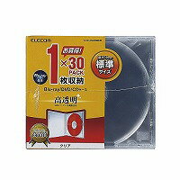 [ELECOM] Blu-ray/DVD/CDケース（標準/PS/1枚収納） /CCD-JSCN30CR/CCDJSCN30CR