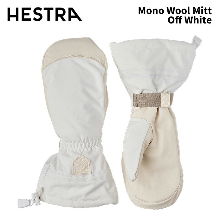 【model】 Mono Wool Mitt 【color】 020 Off White 【size】 6, 7, 8, 9, 10 【material】 Palm: Impregnated Chrome-Free Goat Leather Back: Hestra Triton Recycled Polyamide Lining: Removable Wool Pile Lining Features: Snow Lock, Wrist Strap 【origin】 Vietnam HESTRAのラインナップのなかで、もっともエコフレンドリーなミトングローブです。ヨーロッパやカナダの経験豊富なスキーガイドに愛用されているモデル「Heli Ski」がベースで、手のひらから指先までは、耐久性と強度に優れたゴート(山羊)皮革をクロームフリーで仕上げ、表側から手首全体はリサイクルナイロンの基布に防水透湿メンブレン入り。長めのカフは、ウエアの袖口ごと包み込んで装着するタイプで、手首のベルトバックルや、カフのコードストッパーなど、パーツ類もすべてリサイクル素材を使用しています。取り外し式ライナーは、ウールの起毛素材を採用。薬指のカラビナループは、降雪中にぶら下げてもグローブ内部が濡れない仕様です。さらに、一時的にグローブを外しての作業に便利なハンドカフとカラビナ付き。環境へのダメージが強い染色プロセスを経ない「白色」は、環境配慮型アイテムの象徴です。 ※ご注意※ ・製造過程で細かいキズがつくことがあります。ご了承ください。 ・実店舗と在庫を共有しいるため、タイミングによって完売となる場合がございます。 ・モニターの発色によって色が異なって見える場合がございます。