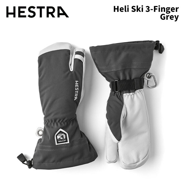 30572-350HESTRA إȥ  Heli Ski 3-Finger Grey 24-25 ǥ