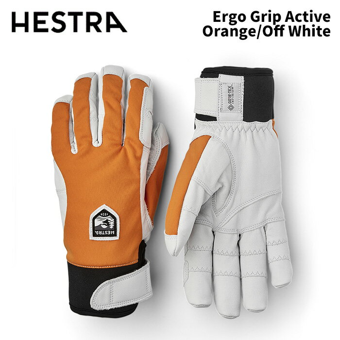 32950-510020HESTRA إȥ  Ergo Grip Active Orange/Off White 24-25...