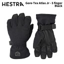 【3000730-100】HESTRA ヘストラ グローブ Gore-Tex Atlas Jr - 5 finger Black 24-25 モデル