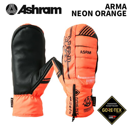 ASHRAM アシュラム グローブ ARMA NEON ORANGE アルマ ASRM24W04 24-25モデル ASHRAM アシュラム グローブ ARMA NEON ORANGE アルマ ASRM24W04 24-25モデル