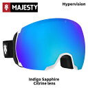 MAJESTY マジェスティ ゴーグル Hypervision black/white | indygo sapphire + citrine spare le...