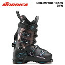 Nordica ノルディカ スキーブーツ UNLIMITED 105 W DYN 24-25 モデル レディース