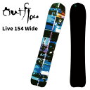 OUTFLOW アウトフロー スノーボード 板 Live 154 Wide 24-25 モデル