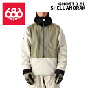 686 シックスエイトシックス ウェア GHOST 2.5L SHELL ANORAK WELCOME-LIMESTONE 24-25(2025)モデル ジャケ...