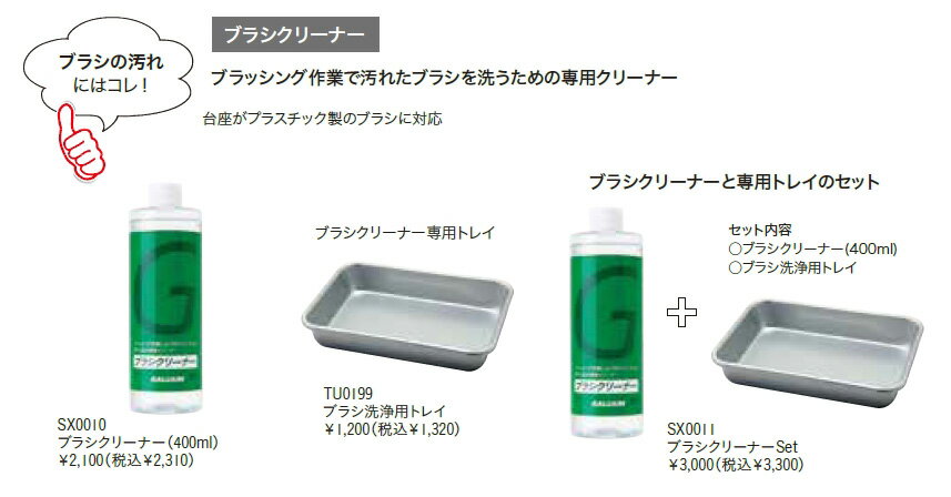 Gallium【ブラシクリーナー Set】ガリウム SX0011 ブラシ洗浄専用クリーナー＋トレ...