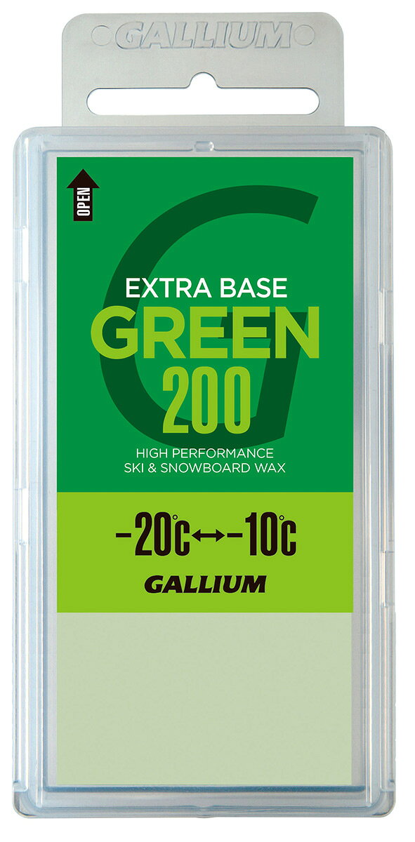Gallium【EXTRA BASE GREEN 200(200g)】ガリウム SW2077 ノンフッ素 フッ素不使用 ...