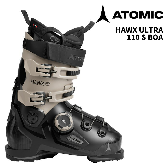 【AE5032040】 ATOMIC アトミック スキーブーツ HAWX ULTRA 110 S BOA Black/Cement 25-26 モデル
