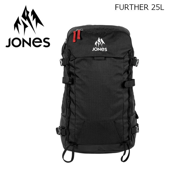 FURTHER 25L カラー : Stealth Black サイズ : 25L ミッドサイズなツアーパック 中型、快適、流れるようなフィット 中級レベルのバックカントリーツアーに最適 Further 25L(ファーザー 25L)は、バックカントリーの基本的な行動に必要な装備を、すべて過不足なく持ち運べるよう設計されたミッドサイズのツアーパック です。 ・フリース裏地のゴーグルポケット + ハイドロポケット ・ヒップポケット ×2 + サーモモールドバックパネル ・ヘルメットホルダー + アイスアックスループ×2 ・サーモモールドフォームのバックパネル ・縦型ボードキャリー&amp;サイドスキーキャリーストラップ ・アバランチツールポケット(レスキュープロトコルパネル付き) 【Materials】 100%リサイクル600Dリップストップポリエステル(シェル)/ 100%リサイクル ポリエステル(ライニング) / PFCフリーDWR 【Features】 ・Aフレームのスプリットスキーキャリーモード ・人間工学設計のショルダーストラップ ・キークリップ付きの内部ジッパー ・断熱スリーブ付きハイドロポケット ・セーフティホイッスル一体型 ・アイスアックスループ ×2 ・ヒップベルトポケット ×2 ・ヒップベルトのギアループ ※ご注意※ ・製造過程で細かいキズがつくことがあります。ご了承ください。 ・実店舗と在庫を共有しているため、タイミングによって完売となる場合がございます。 ・モニターの発色によって色が異なって見える場合がございます。