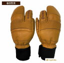 松岡手袋 23/24【ESK-2131 CORK】 MATSUOKA GLOVE エルゴグリップ立体型 マツオカグローブ スキー グローブ 手袋 3フィンガー ハンドストラップ メッシュバック標準装備 やぎ革 透湿防水フィルムインサート