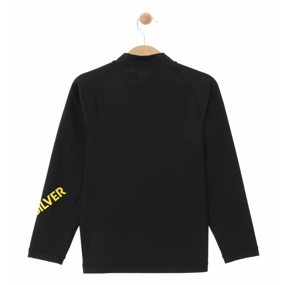QUIKSILVER 【ALL TIME LR KIDS：BLK2】[クイックシルバー] 20SP 子供用長袖ラッシュガード キッズ ジュニア 黒 ブラック [KLY201120] [メール便対応可]