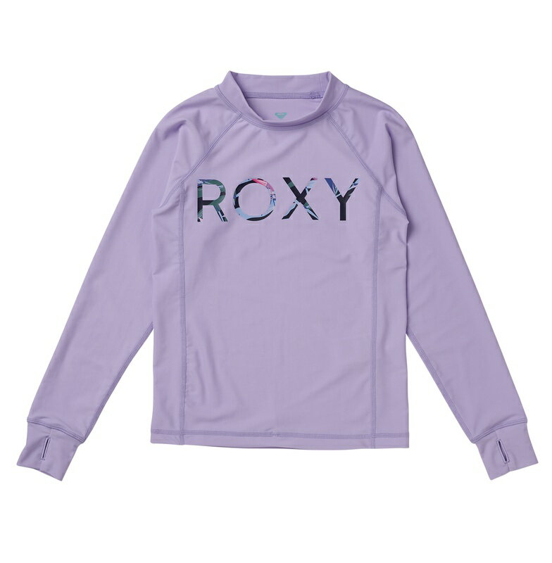 【RSL】ROXY ロキシー [TLY221105_LIL] 子供用 長袖ラッシュガード 22SP [MINI SHADE OF BOTANICAL LOGO L/S] Swimwear 水着 女の子 キッズ ベビー ジュニア ガール 海水浴 プール 夏 ビーチウェア 川遊び アウトドア キャンプ 紫外線対策 [メール便対応可]