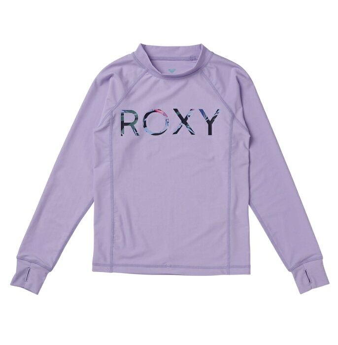 【RSL】ROXY ロキシー [TLY221105_LIL] 子供用 長袖ラッシュガード 22SP [MINI SHADE OF BOTANICAL LOGO L/S] Swimwear 水着 女の子 キッズ ベビー ジュニア ガール 海水浴 プール 夏 ビーチウェア 川遊び アウトドア キャンプ 紫外線対策 [メール便対応可]