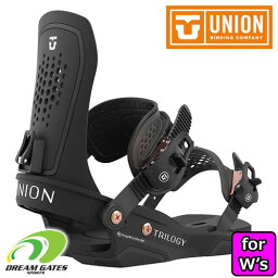 【納期B】UNION ユニオン【23/24・TRILOGY：BLACK】トリロジー スノーボード スノボ ビンディング バインディング 女性用 レディース snowboard binding 滑雪板 単板滑雪