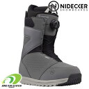 NIDECCKER【23/24・CASCADE:GREY】ナイデッカー スノーボードブーツ カスケード メンズ オールランド 初心者 中級者に最適なやらかいフレ...