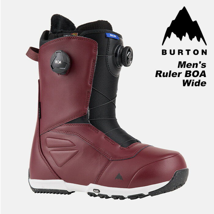 BURTON バートン スノーボード ブーツ Men's Ruler BOA - Wide Almandine 23-24 モデル