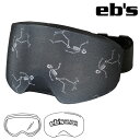 eb's【24/25・GOGGLE COVER|SKATE SKULL】エビス ebs ゴーグルカバー ヘルメット、ビーニーの上にチョイあげしてる時や運搬時に使...